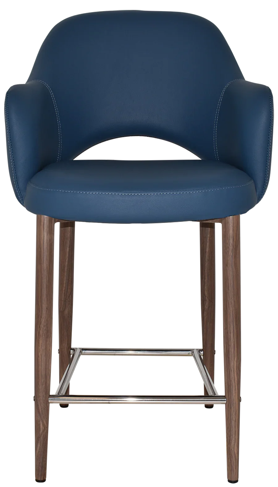 EZ STOOL ALBURY ARM 650 METAL LIGHT WALNUT