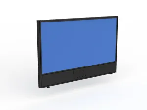 OL Studio Screen with Ducting for Agile Shared Desk – Breath Fabric with Black Frame thumbnail 2