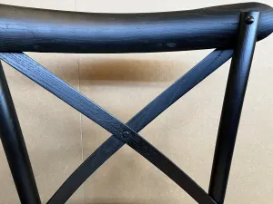 MF Cross-Back Solid Timber Frame Rattan Seat Dining Chair thumbnail 10