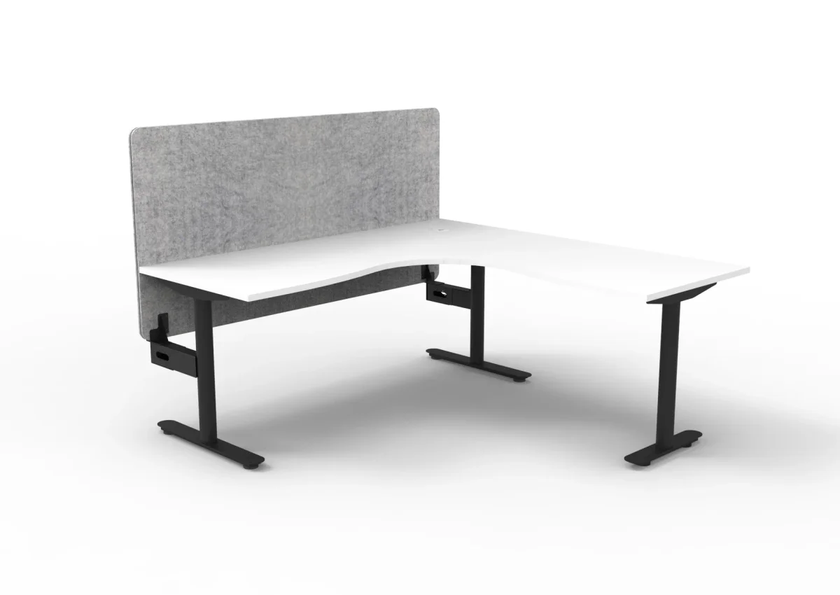 RL Halo Static Corner Workstation with Eco Panel Screen thumbnail 5