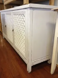 MF Raffles Recycled Elm Timber 4 Door Buffet thumbnail 5