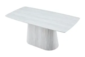 VI Haven Pedestal Base Rectangular Dining Table thumbnail 2