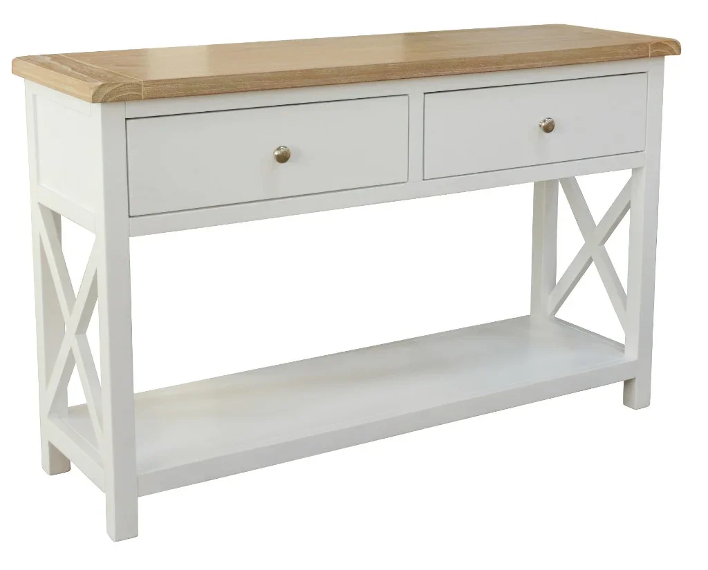 VI Shellwood Solid Timber 2 Drawer Console Table