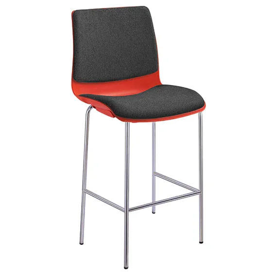 ST Pod Red Shell Upholstered Stackable Hospitality High Chair