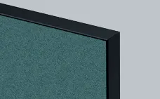 OL Edge25 Top Mounted Hung Screen for Fixed Height Single Sided Desk - Black Frame thumbnail 10