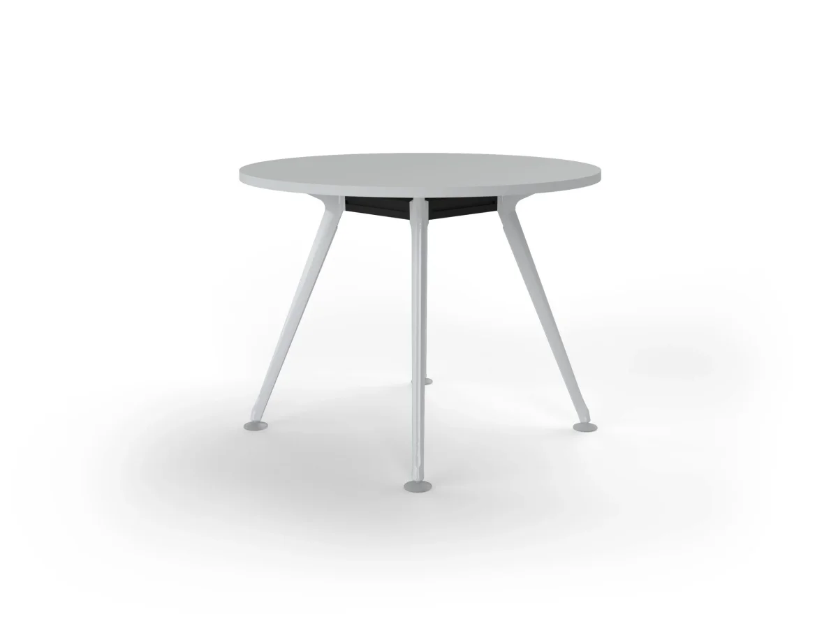 OL Team Metal 4 Leg Round Meeting Table
