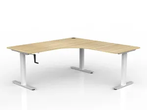 OL Agile 90° Workstation Winder Height Adjustable Corner Desk thumbnail 1