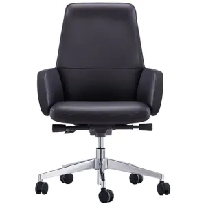 ST Captain Genuine Leather Low Back Executive Chair thumbnail 2