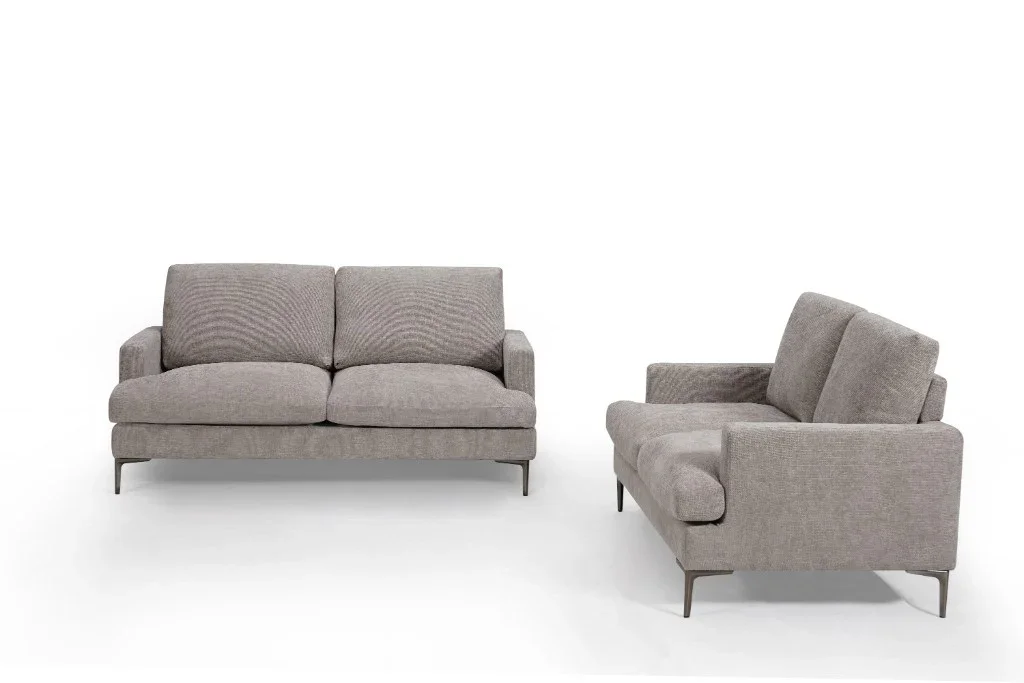 VI Bronte Fabric Upholstered 3 Seater + 2 Seater Lounge Set