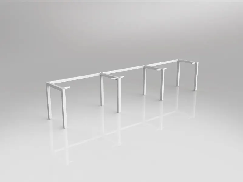 OL Axis Single Sided 3-User Workspace Frame