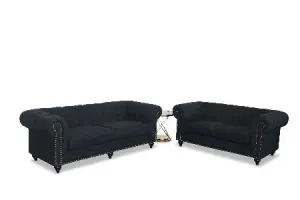 BT Chesterfield Fabric Upholstered 2 Seater Sofa thumbnail 5