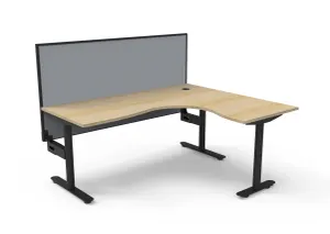 RL Halo Static Corner Workstation with Aluminium Framed Screen thumbnail 11