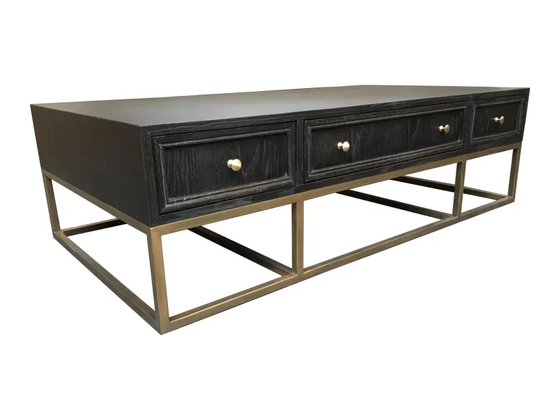 MF Tubetti Metal Base 6-Drawer Coffee Table