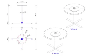 RL Kolo Metal Coffee Table Base thumbnail 3