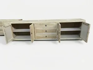 MF Chinese Antique Reproduction Recycled Timber 4 Door 3 Drawer TV Unit 250cm thumbnail 4
