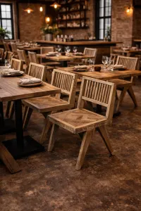 MF Morocco Solid Timber New Dining Chair thumbnail 4