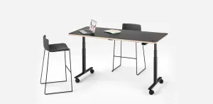 TW Jojo Electric Height Adjustable Folding Table with Castors thumbnail 4