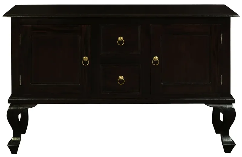 CT Queen Anne Solid Timber 2 Door 2 Drawer Sofa Table