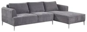 HE Anne Fabric Upholstereed 3 Seater Sofabed with Chaise thumbnail 1
