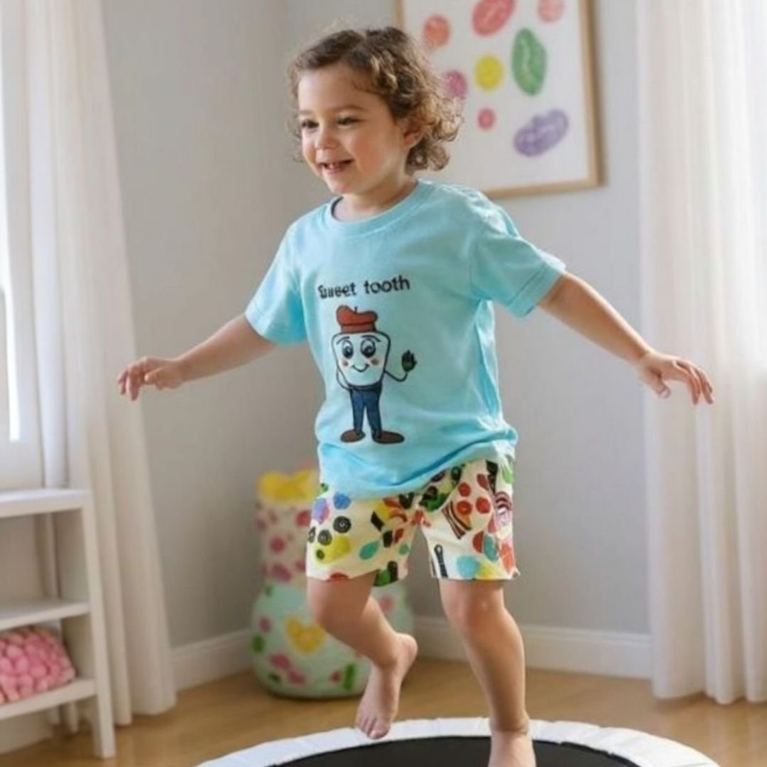 Kids Unisex Shorts-Licorice