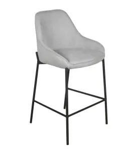 VI Titan Fabric Upholstered Metal Leg Bar Chair thumbnail 2