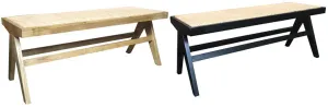 MF Pier Solid Timber Framed with Natural Rattan Bench thumbnail 6