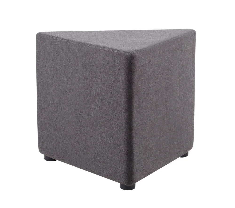 RL Mars Fabric Upholstered Triangle Ottoman