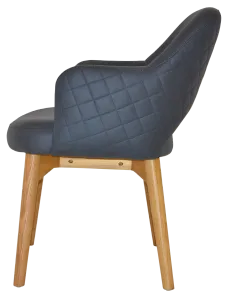 EZ Albury Solid Timber Oak Stained Upholstered Hospitality Dining Armchair thumbnail 6