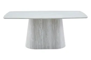 VI Haven Pedestal Base Rectangular Dining Table thumbnail 1