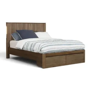 MD Hobart Solid Timber Bed with 2 Bedend Drawers thumbnail 1