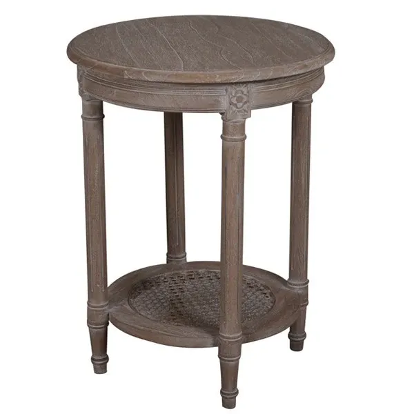 DA Polo Occasional Round Table Oak Wash