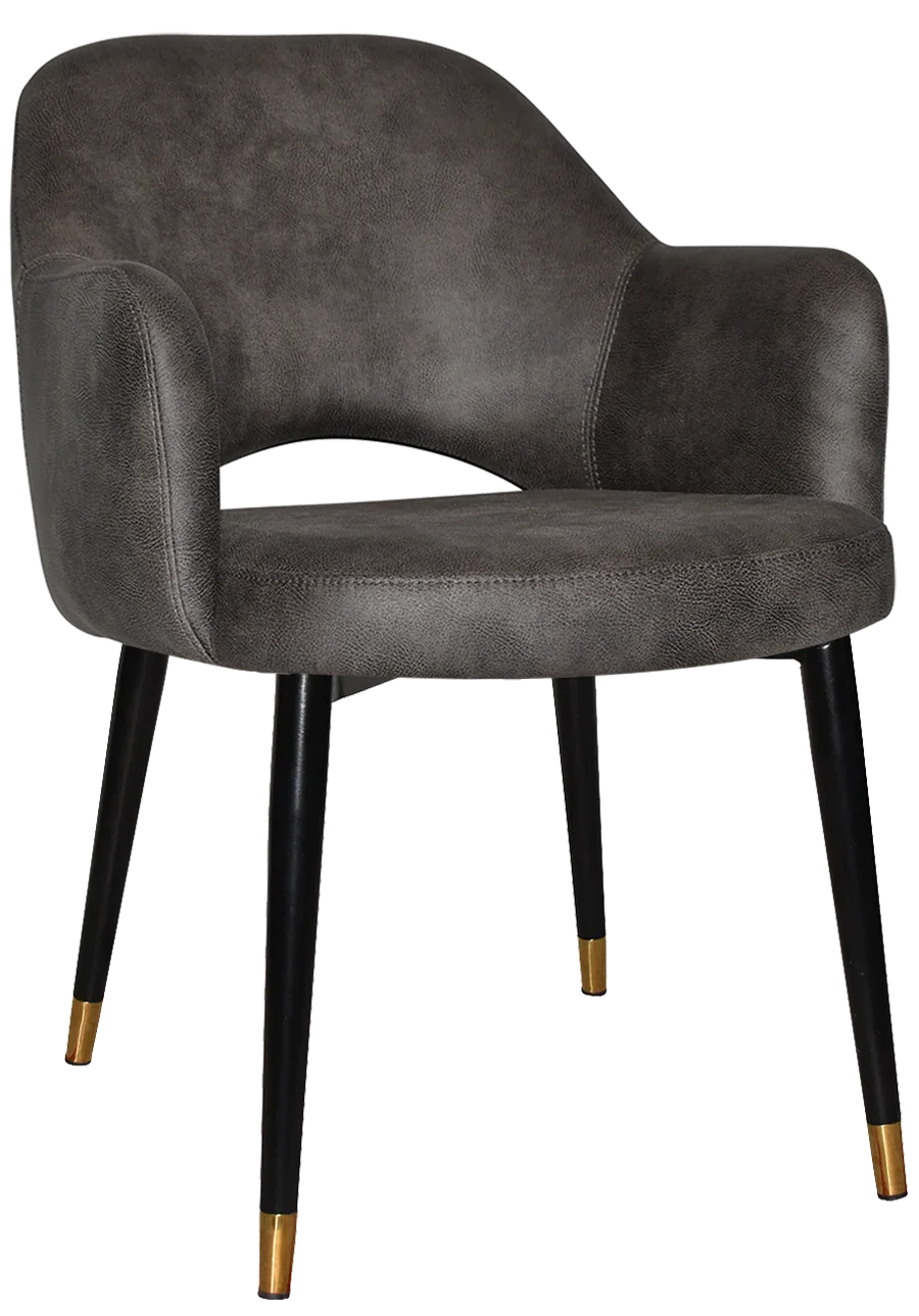 EZ ARM CHAIR ALBURY METAL (SLIM) BLACK BRASS