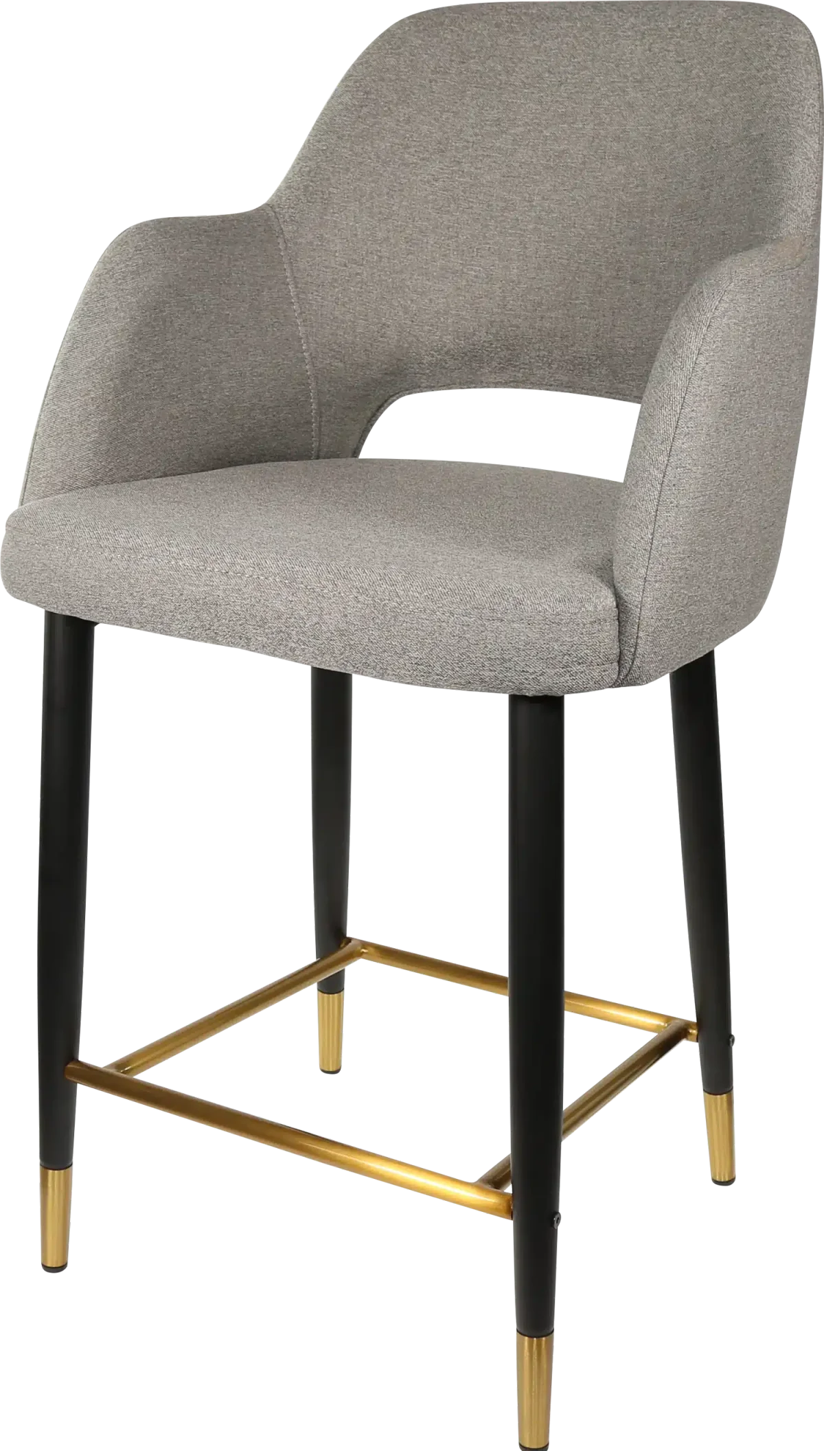 FL Sorbet Fabric Upholstered Metal Leg Hospitality Counter Stool