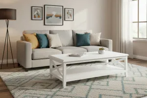 VI Hamilton Solid Timber Frame Rectangular Coffee Table thumbnail 2