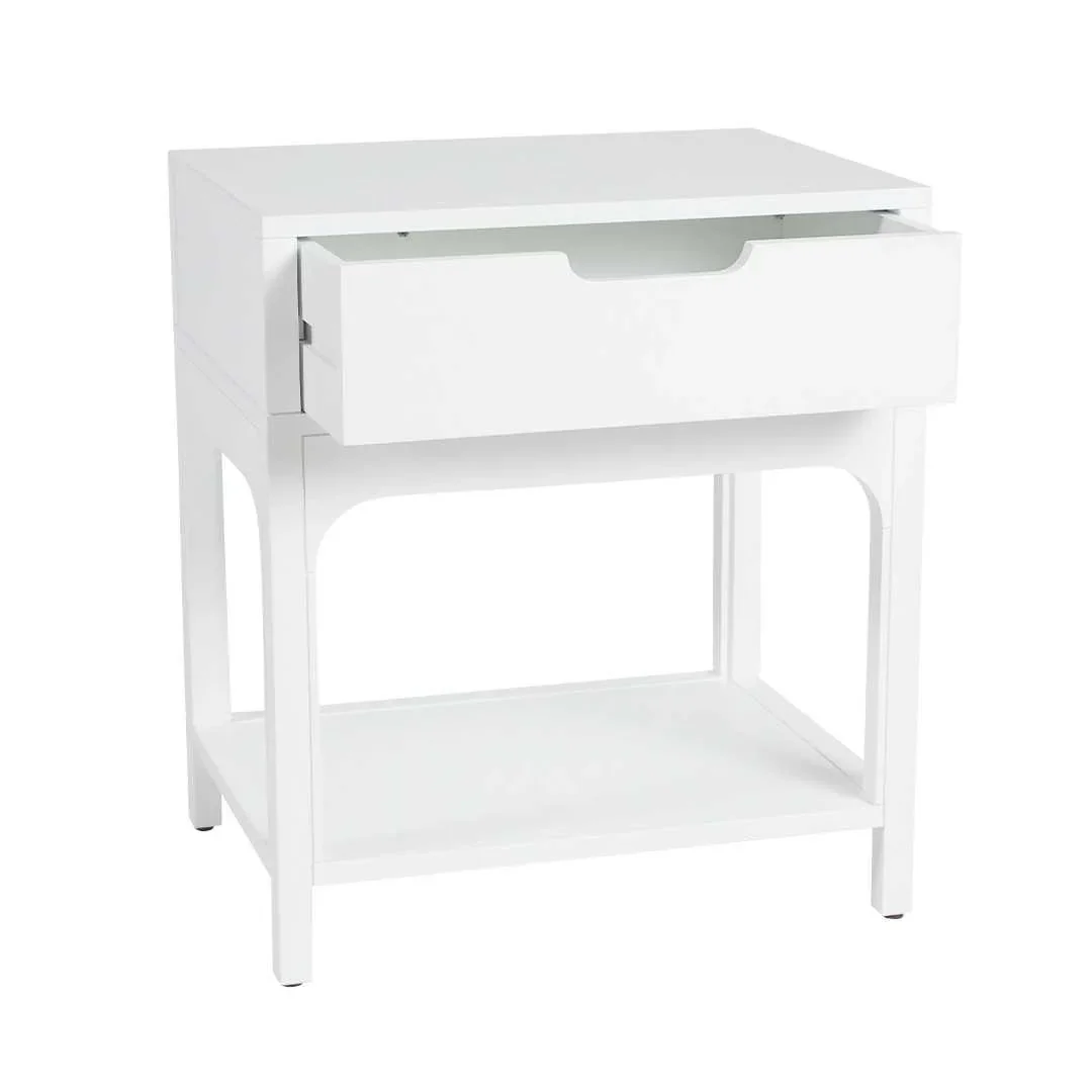 SH Ankara 1 Drawer Bedside Table - White