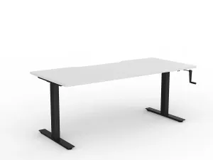 OL Agile Winder Height Adjustable Desk - Black Frame thumbnail 12