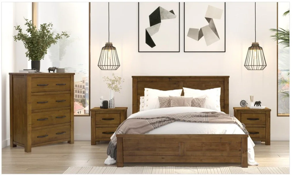 VI Augusta Solid Timber Bed Frame
