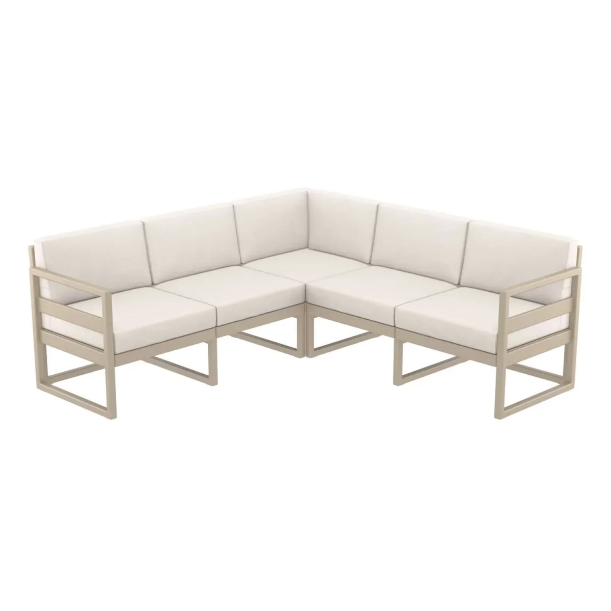 FL Mykonos Hospitality Outdoor Corner Lounge with Cushion