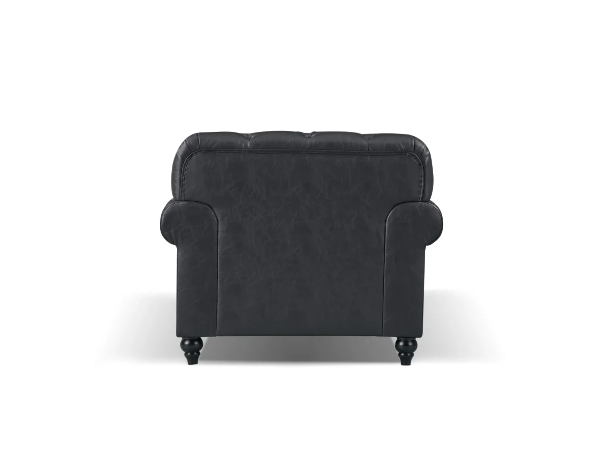 BT Barclay Chesterfield PU Leather Upholstered Armchair