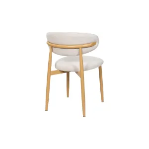 VI Louis Fabric Upholstered Metal Leg Dining Chair thumbnail 12