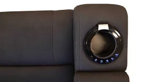 VI Academy Fabric Upholstered 2 Seater Electric Recliner Lounge with Console thumbnail 7