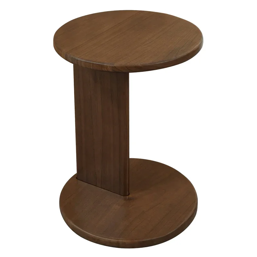 CT Brentwood Solid Timber Round Side Table