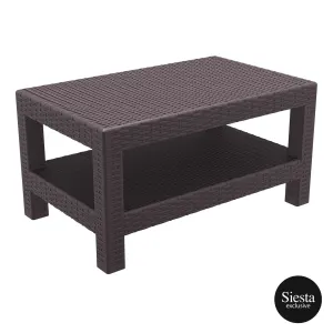 FL Monaco Hospitality Moulded Resin Outdoor Lounge Table thumbnail 3