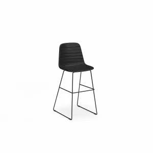 OL Sofia PU Leather Upholstered Sled Base Bar Stool thumbnail 7