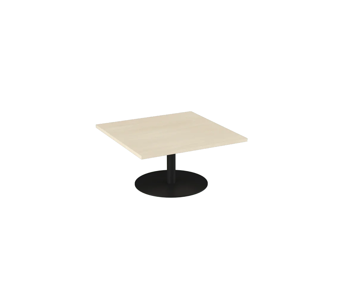 OL Metal Disc Base Square Coffee Table