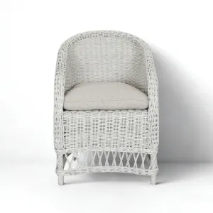 CR Ohana Wicker Outdoor Dining Armchair with Cushion thumbnail 1