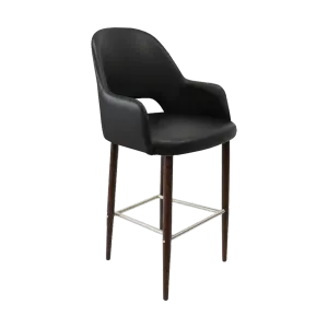 FL Orleans Bourbon Upholstered Seat Aluminium Frame Hospitality Barstool thumbnail 2