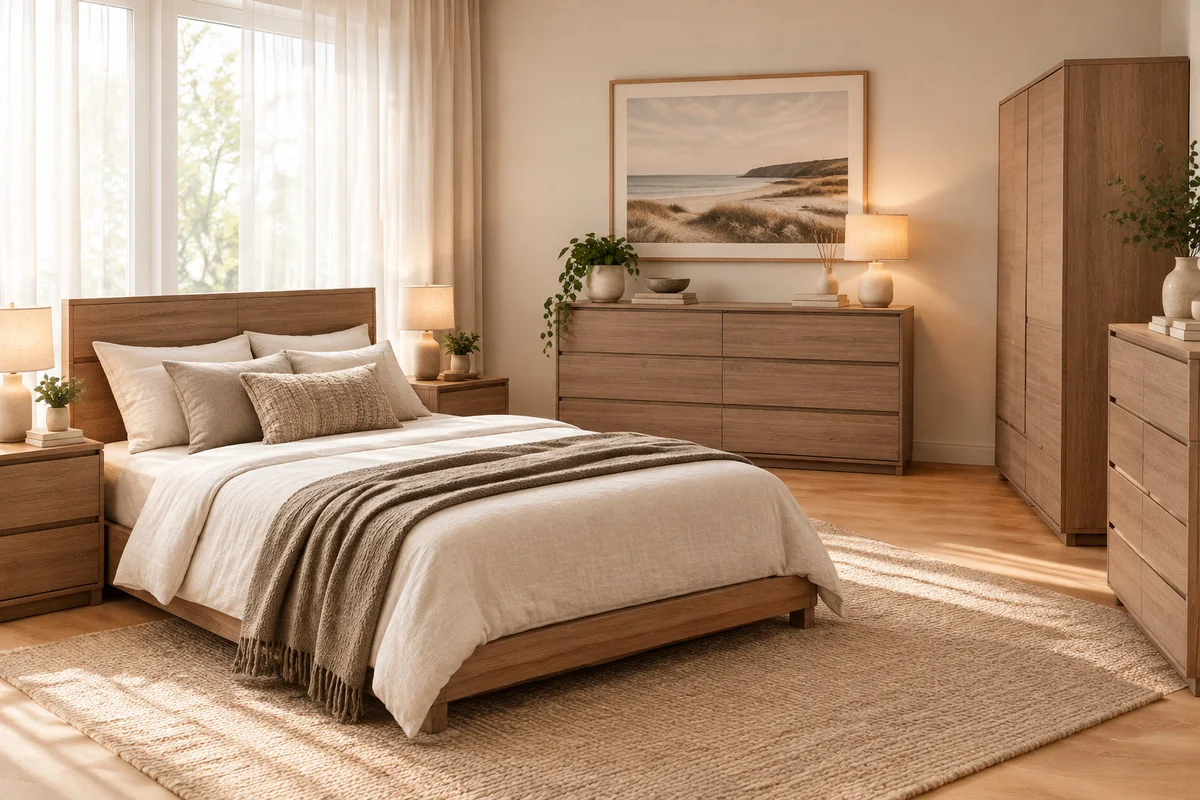 MD Pathway Solid Timber 6 Drawer Low Chest of Drawers