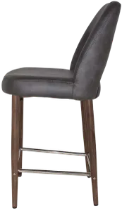 EZ STOOL ALBURY SIDE 650 METAL LIGHT WALNUT thumbnail 2