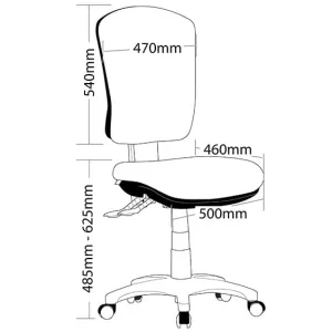 ST Oriel Fabric Upholstered High Back Task Chair thumbnail 2